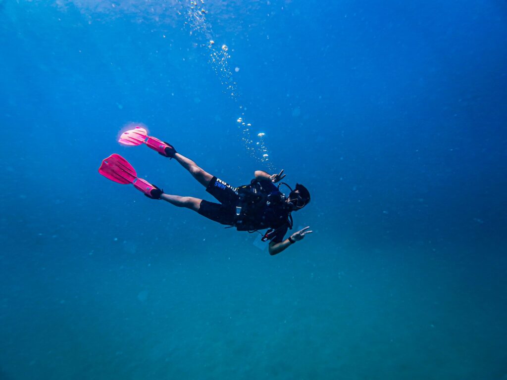 Plongée sous-marine, océan, activités aquatiques pour adolescents